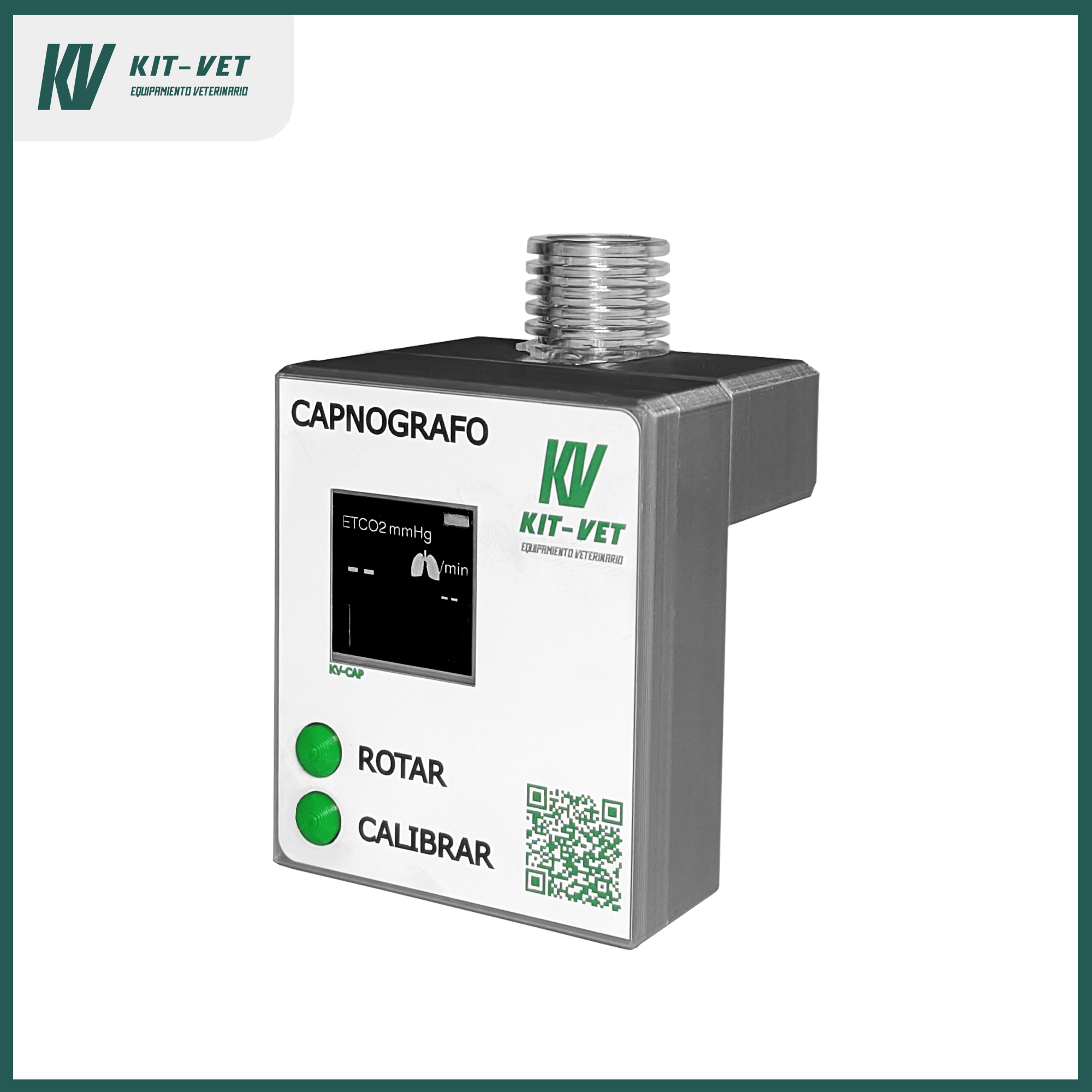 Capnógrafo Portátil KV con App KITVET