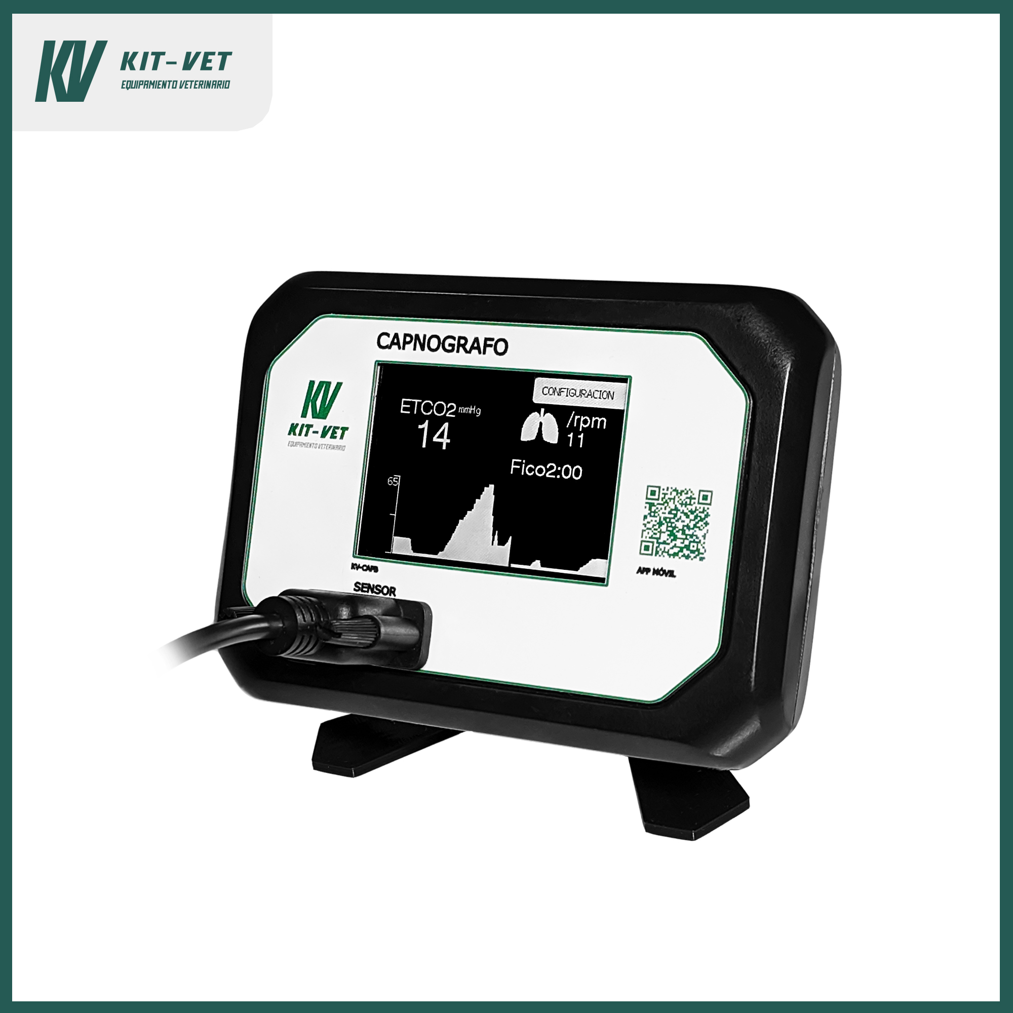 Capnógrafo de Mesa KV KITVET