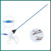Pinza laparoscopia con mandibula curva y grassping
